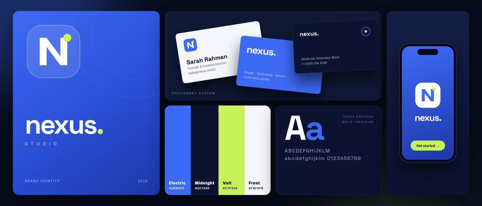 Nexus Studio brand identity